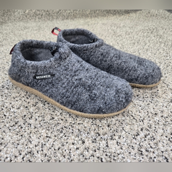 Giesswein Vent Virgin Wool Slippers in Gray Size 38 US 7 Womens MSRP $114 EUC - Picture 2 of 16